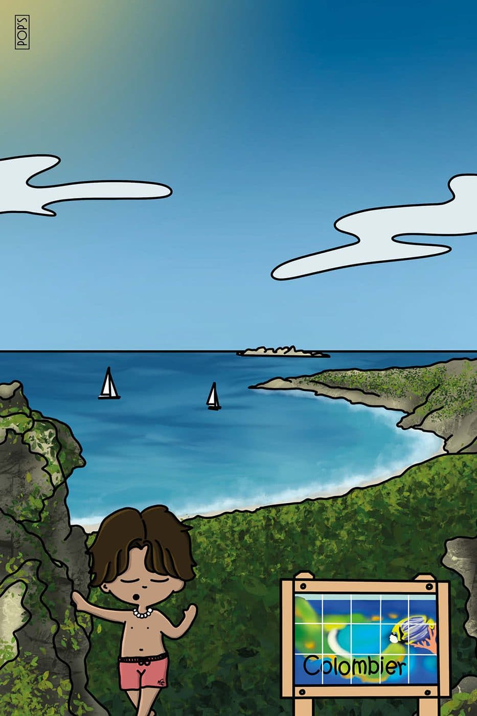 Illustration de plage à St Barth
